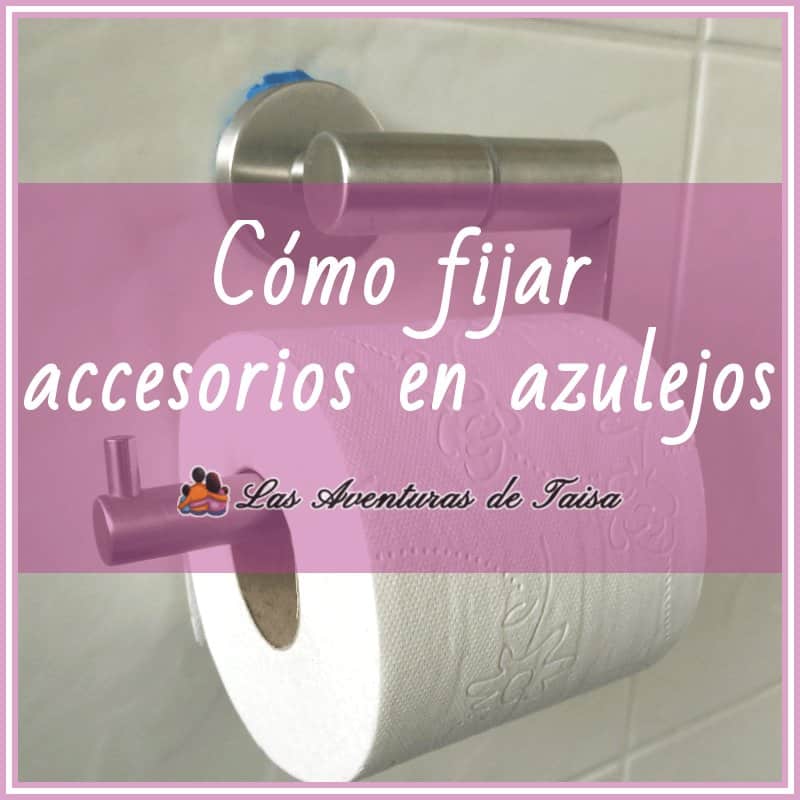 Cómo pegar en azulejos el soporte para el papel del WC con Sugru