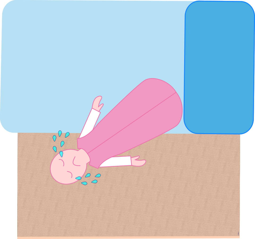 ¿Tu bebé se cae de la cama? 4 trucos para evitarlo